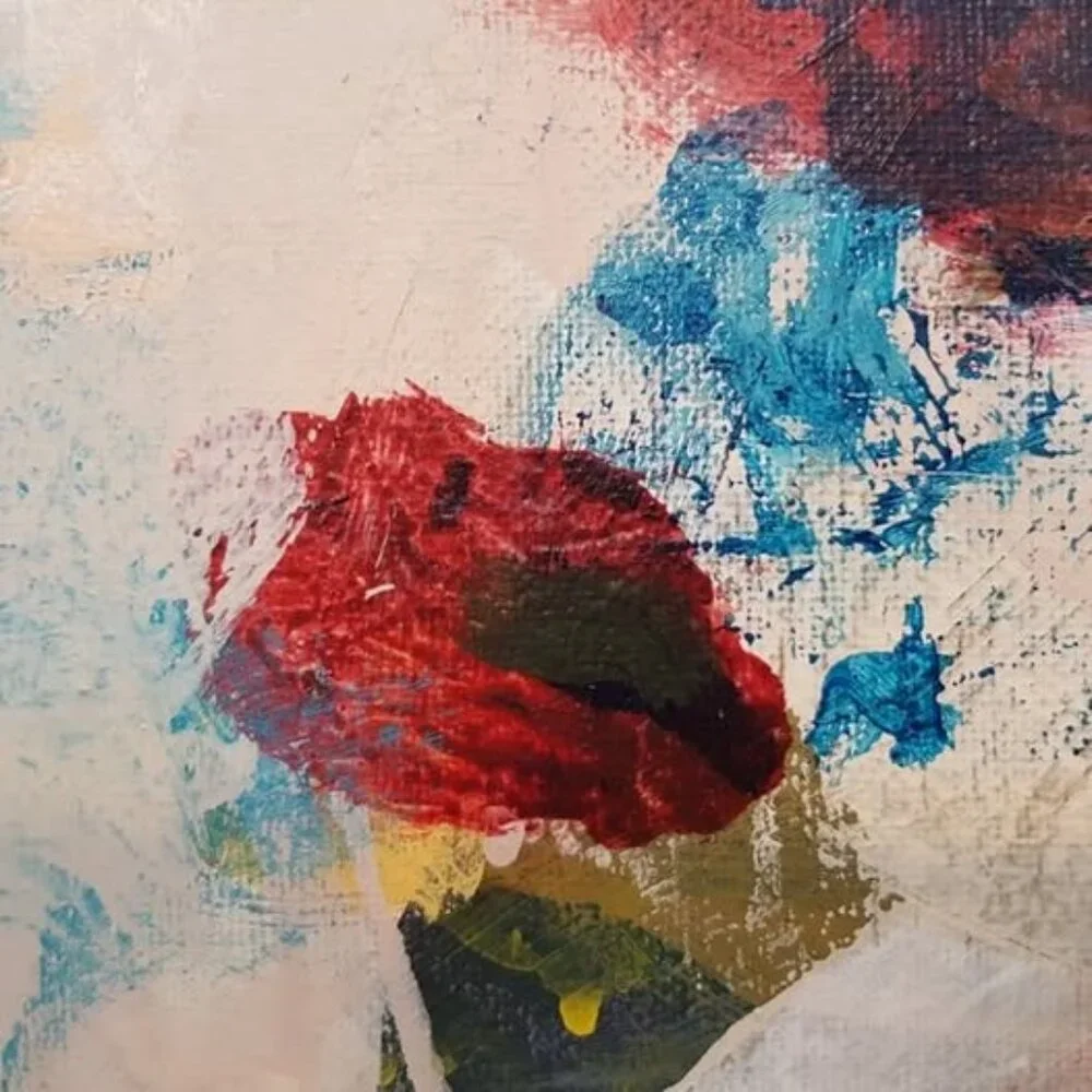 OriginalWall Art modern abstract acrylic painting on canvas. Size: 8 x 10 inches - Picture 3 of 8